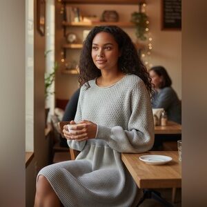 Gray Sweater dress size small emery rose boxX